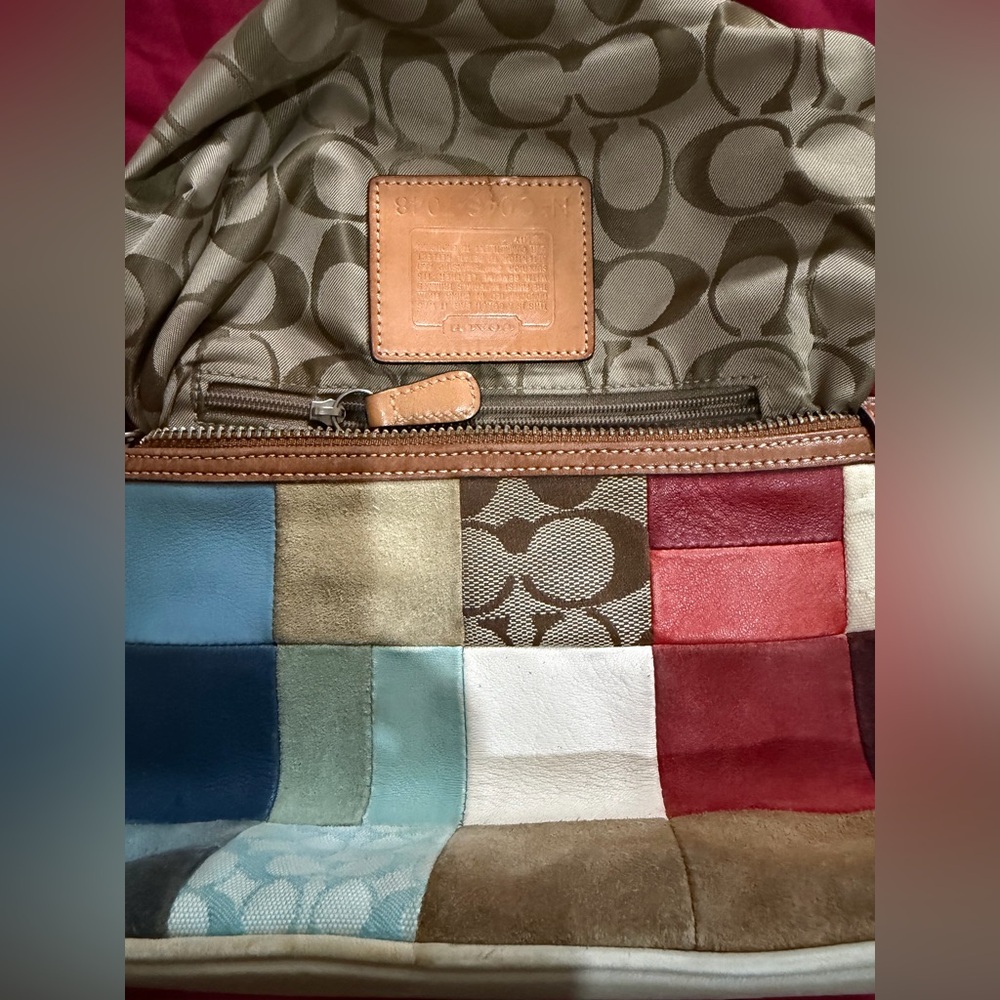 Y2K Coach Patchwork Shoulder Bag 7048 - Picture 11 of 14